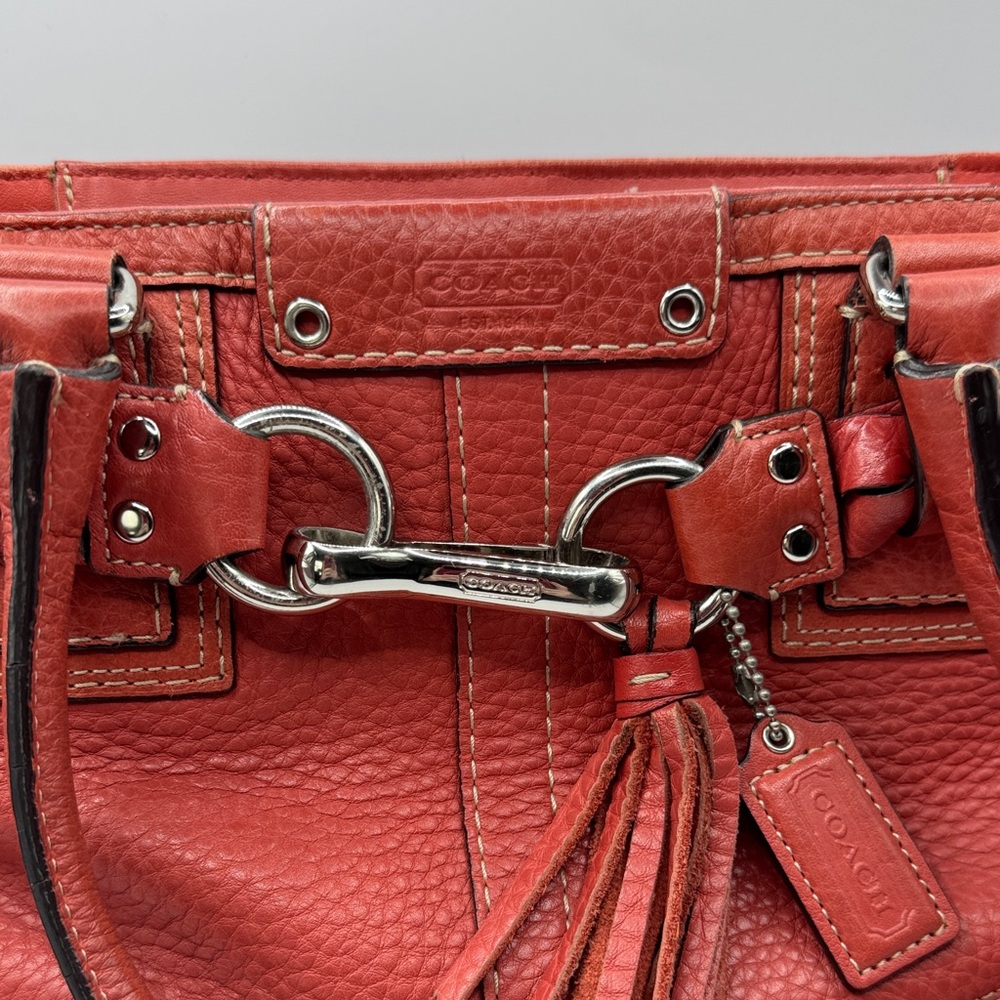 RARE! COACH LTD Edition Hamptons Vintage Leather Braided Satchel–MSRP $698 - Picture 2 of 12